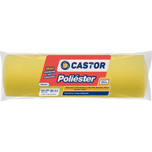 Rolo Castor Poliester 23Cm 39 Rolo Castor Poliester 23Cm 39