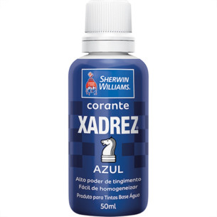 Corante Xadrez 50Ml Azul . / Kit C/ 12 Unidades