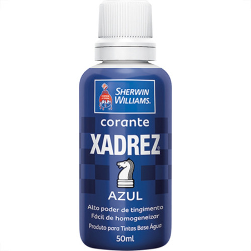 Corante Xadrez 50Ml Azul - Kit C/12 Unidades Corante Xadrez 50Ml Azul - Kit C/12 Unidades