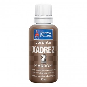 Corante Xadrez 50Ml Marrom . / Kit C/ 12 Unidades