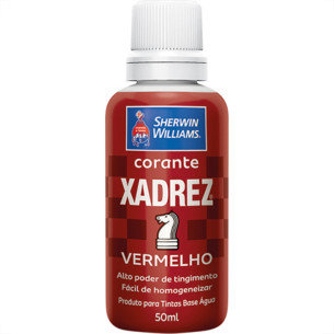 Corante Xadrez 50Ml Vermelho . / Kit C/ 12 Unidades