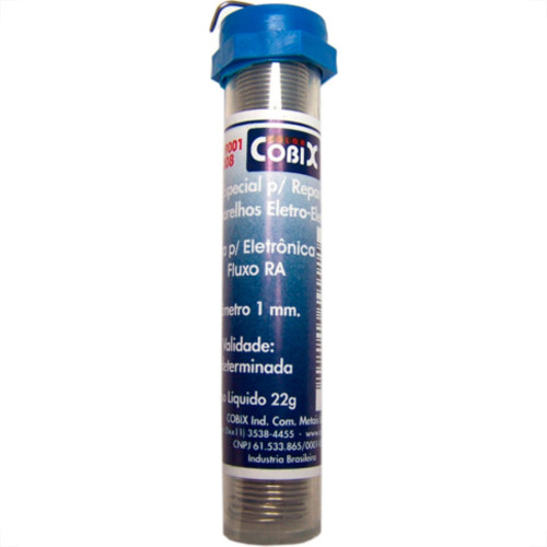 Solda Cobix Tubo 1,0Mm 22Gr Solda Cobix Tubo 1,0Mm 22Gr