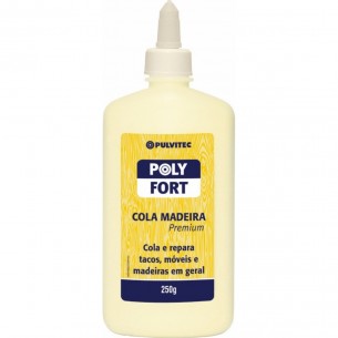 Cola Madeira Polyfort 250G Pulvitec  Ia023 . / Kit C/ 12