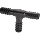Tee Preto Amanco Interno Triplo 1/2 10152/11812 - Kit C/25 Tee Preto Amanco Interno Triplo 1/2 10152/11812 - Kit C/25