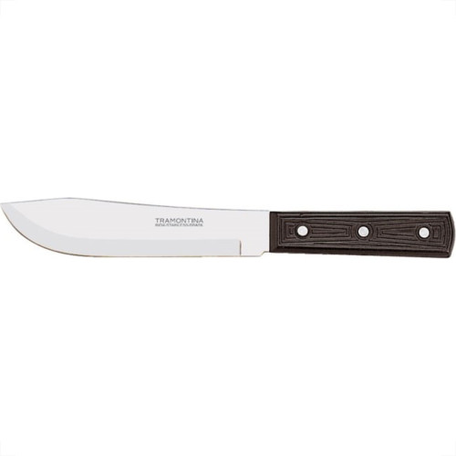 Faca Tramontina Cozinha Inox Cabo Preto 05'' - Kit C/12 Faca Tramontina Cozinha Inox Cabo Preto 05'' - Kit C/12