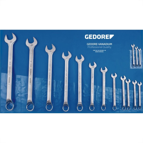 Chave Combinada Gedore Cromo Vanadium 6 A 32Mm Com 15 Pecas 2603 Chave Combinada Gedore Cromo Vanadium 6 A 32Mm Com 15 Pecas 2603