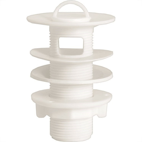 Valvula Lavatorio Plastica Amanco Branca Com Ladrao 6 11885 - Kit C/20 Valvula Lavatorio Plastica Amanco Branca Com Ladrao 6 11885 - Kit C/20