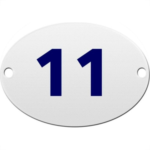 Numero Oval Pvc Caiado 11 - Kit C/25