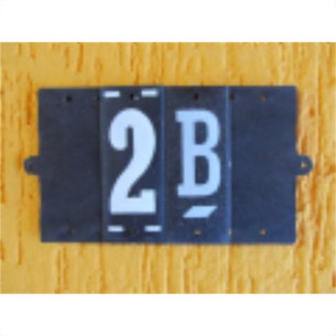 Base Para Numeros Retangular Pvc Caiado 1 7898964311774 . / Kit C/ 10