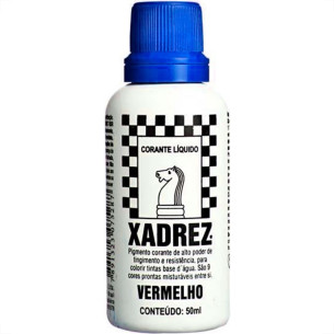 Corante Xadrez Azul 50Ml Para Tinta 31102178 . / Kit C/ 12