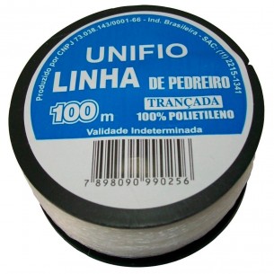 Linha Pedreiro Trancada Unifio 100M - Kit C/12