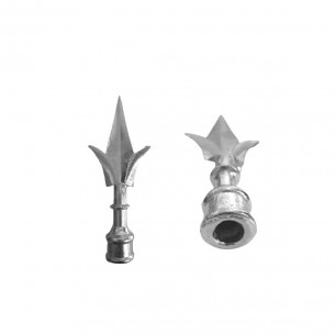 Lanca Aluminio Guaru Lirio Grande 1/2''Portao Gu108-1 - Kit C/50 