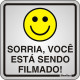Placa Sinalizacao Aluminio 15X15 ''Sorria,Voce Esta Sendo Filmado'' 120Aq Placa Sinalizacao Aluminio 15X15 ''Sorria,Voce Esta Sendo Filmado'' 120Aq