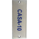 Placa Esmaltada Caiado 3X8 Casa 10 Placa Esmaltada Caiado 3X8 Casa 10