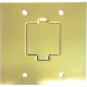 Placa Piso Latao 4X4''Tomada Fone''Com 1 Tampa Unha Pp21/00 Placa Piso Latao 4X4''Tomada Fone''Com 1 Tampa Unha Pp21/00