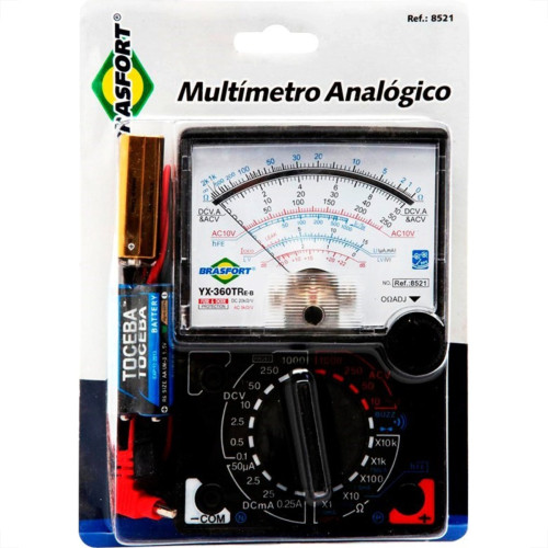 Multimetro Analogico Brasfort Profissional 8521 Multimetro Analogico Brasfort Profissional 8521