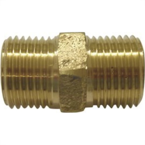 Niple Latao Amarelo Metais Rei 1/2X1/2 10057 - Kit C/6 Niple Latao Amarelo Metais Rei 1/2X1/2 10057 - Kit C/6