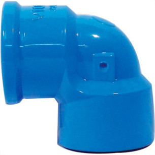 Viqua Azul Cotovelo Liso Rosca 20Mm X 1/2'' - Kit C/10