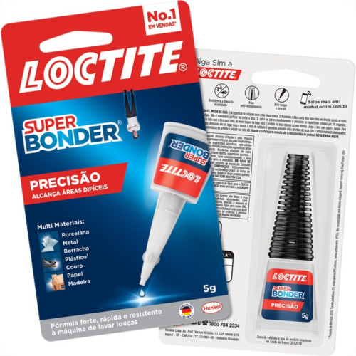 Cola Super Bonder 5G Cartela Azul - Kit C/24 Cola Super Bonder 5G Cartela Azul - Kit C/24