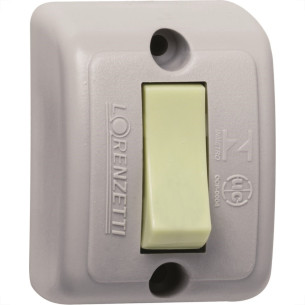 Interruptor Externo Lorenzetti Retangular Cinza 1063