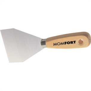 Espatula Parede Momfort Laminada 04 Cabo Madeira 401004