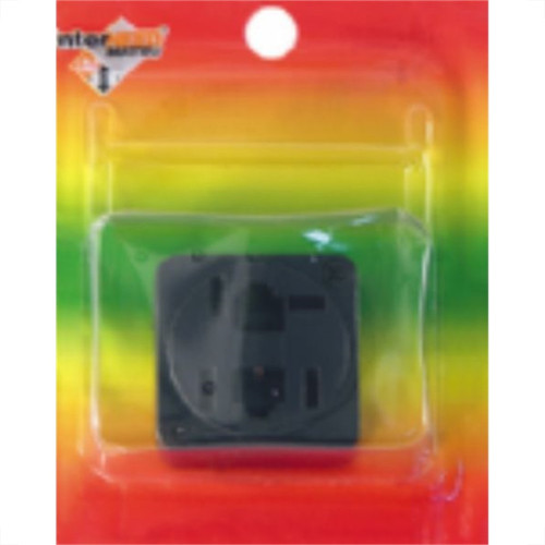 Tomada Fone Externa Com 2 Modulares Preta Cartela 4882 Tomada Fone Externa Com 2 Modulares Preta Cartela 4882