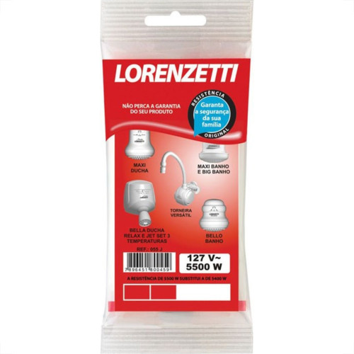 Resistencia Lorenzetti Ducha/Torneira 127V 5500W 055J Resistencia Lorenzetti Ducha/Torneira 127V 5500W 055J