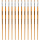 Pincel Para Artesanato Roma Ponta Chata 08 615 08 - Kit C/12 Pincel Para Artesanato Roma Ponta Chata 08 615 08 - Kit C/12