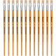 Pincel Para Artesanato Roma Ponta Chata 14 615 14 - Kit C/12 