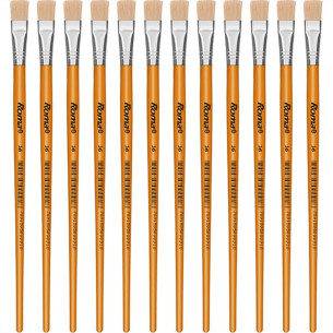 Pincel Para Artesanato Roma Ponta Chata 16 615 16 - Kit C/12 