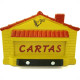 Caixa Carta Power Plastica Gradil ''Casinha''Amarela 23-1-Am Caixa Carta Power Plastica Gradil ''Casinha''Amarela 23-1-Am