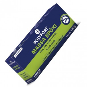 Adesivo Epoxi Massa Polyfort 100Gr Pulvitec  Da005 . / Kit C/ 12