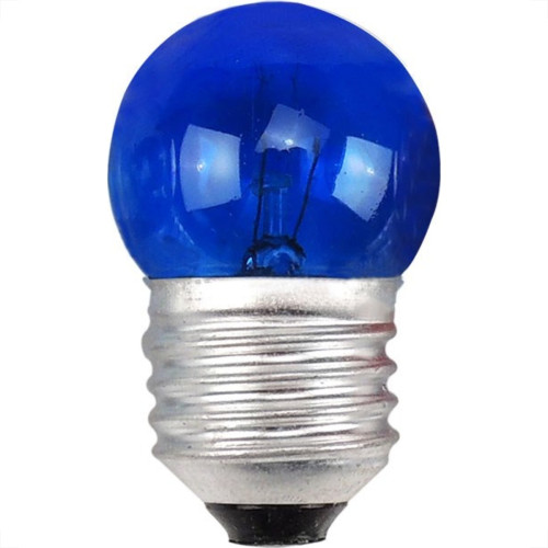 Lampada Bolinha Brasfort 07Wx220V Azul 8473 - Kit C/25 Lampada Bolinha Brasfort 07Wx220V Azul 8473 - Kit C/25