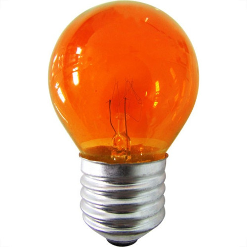 Lampada Bolinha Brasfort 15Wx127V Laranja 8482 - Kit C/25 Lampada Bolinha Brasfort 15Wx127V Laranja 8482 - Kit C/25