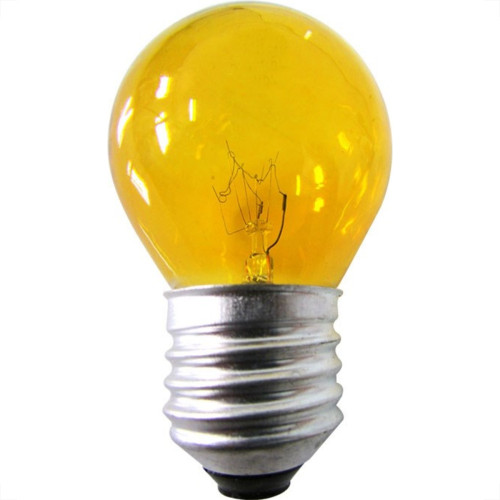 Lampada Bolinha Brasfort 15Wx220V Amarela 8487 - Kit C/25 Lampada Bolinha Brasfort 15Wx220V Amarela 8487 - Kit C/25