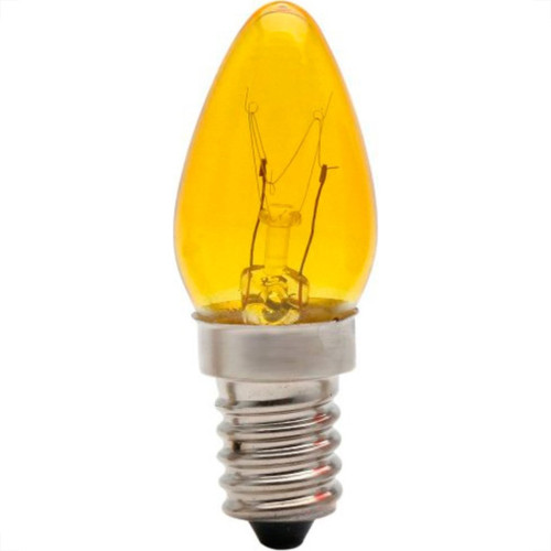 Lampada Chupeta Brasfort 07Wx127 Ambar E14 8495 - Kit C/25 Lampada Chupeta Brasfort 07Wx127 Ambar E14 8495 - Kit C/25