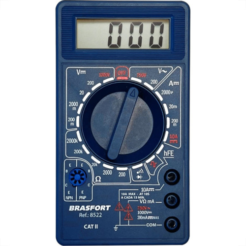 Multimetro Digital Brasfort Profissional 8522 Multimetro Digital Brasfort Profissional 8522