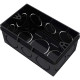 Caixinha Luz Plastica 4X2 Tigre Preta Pesado - Kit C/24 Caixinha Luz Plastica 4X2 Tigre Preta Pesado - Kit C/24