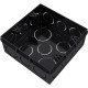 Caixinha Luz Plastica 4X4 Tigre Preta Pesado - Kit C/12 Caixinha Luz Plastica 4X4 Tigre Preta Pesado - Kit C/12