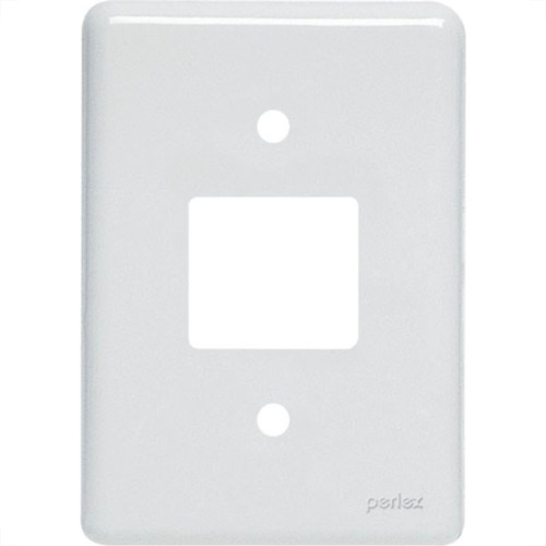 Placa Perlex Branca 4X2 (2 Saida) 23Pl2 Placa Perlex Branca 4X2 (2 Saida) 23Pl2