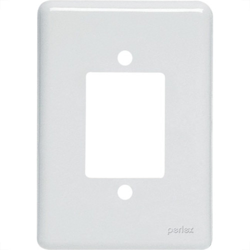 Placa Perlex Branca 4X2 (3 Saida Ou 1 Saida+Tomada) 23Pl3 Placa Perlex Branca 4X2 (3 Saida Ou 1 Saida+Tomada) 23Pl3