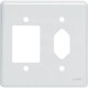 Placa Perlex Branca 4X4 (3 Saida+Tomada) 23Pl3/1T