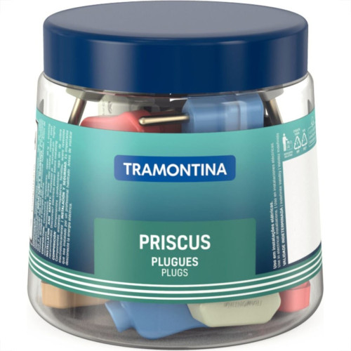 Pino Triangulo 2 Polos Tramontina Pequeno Color - Kit C/24