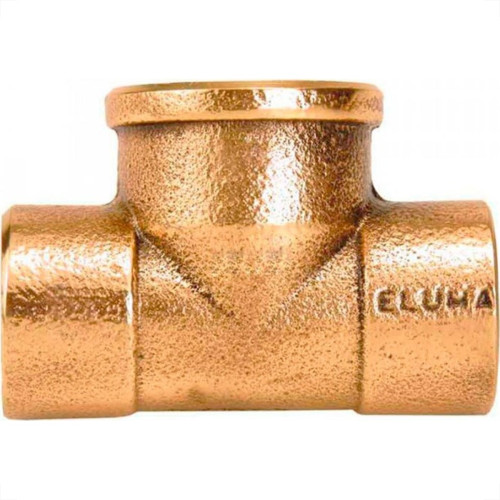 Tee Bronze Eluma Misturador 1/2X15X1/2'' 50 Tee Bronze Eluma Misturador 1/2X15X1/2'' 50