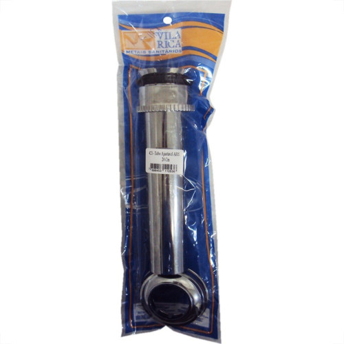 Tubo Ligacao Vila Rica Latao Cromado Ajustavel 25Cm 413 Tubo Ligacao Vila Rica Latao Cromado Ajustavel 25Cm 413