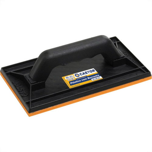 Desempenadeira Pvc Castor 12X22 Com Borracha Preta 23 Desempenadeira Pvc Castor 12X22 Com Borracha Preta 23