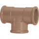 Tee Marrom Amanco Liso/Liso/Liso 50Mm 11838 - Kit C/10 Tee Marrom Amanco Liso/Liso/Liso 50Mm 11838 - Kit C/10