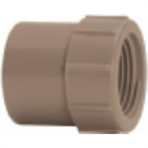 Luva Marrom Amanco Liso/Roscado 20Mm X 1/2'' 11753 - Kit C/50 Luva Marrom Amanco Liso/Roscado 20Mm X 1/2'' 11753 - Kit C/50