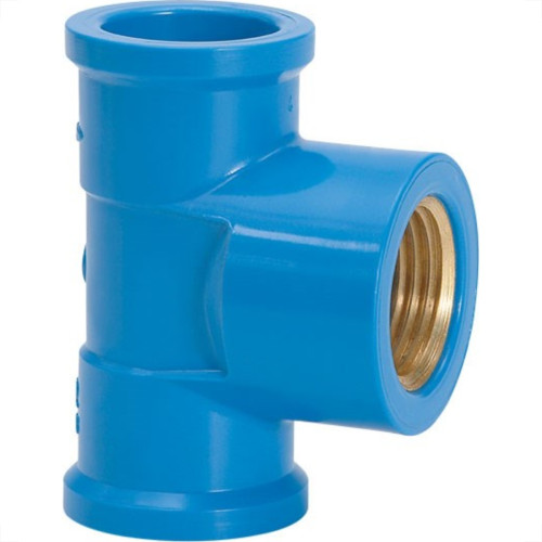 Tee Azul Amanco Liso/Liso/Rosca 25Mm X 3/4'' 10423/11844 - Kit C/24 Tee Azul Amanco Liso/Liso/Rosca 25Mm X 3/4'' 10423/11844 - Kit C/24