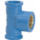 Tee Azul Amanco Reducao Liso/Liso/Rosca 25Mmx1/2'' 10424/11843 - Kit C/24 Tee Azul Amanco Reducao Liso/Liso/Rosca 25Mmx1/2'' 10424/11843 - Kit C/24